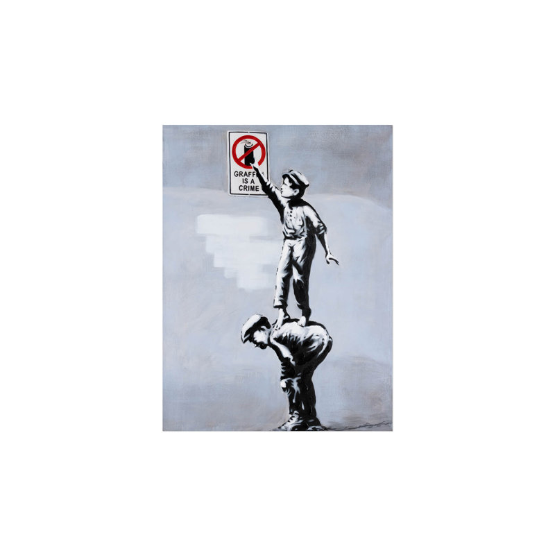 Banksy's Rascals Hand Painted Acrylic Painting