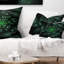 Coussin lombaire en cristal brillant à fleurs