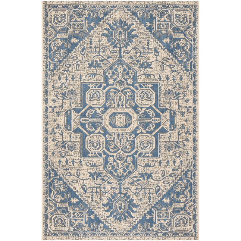Leppert Geometric Area Rug, Rectangle 122 x 183 cm