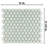 Hudson 1" Hex Light Green 11-7/8" x 13-1/4" Porcelain Mosaic Floor and Wall Tile
