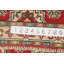 Tapis décoratif rouge à motif géométrique rouge Kazak 2x3
