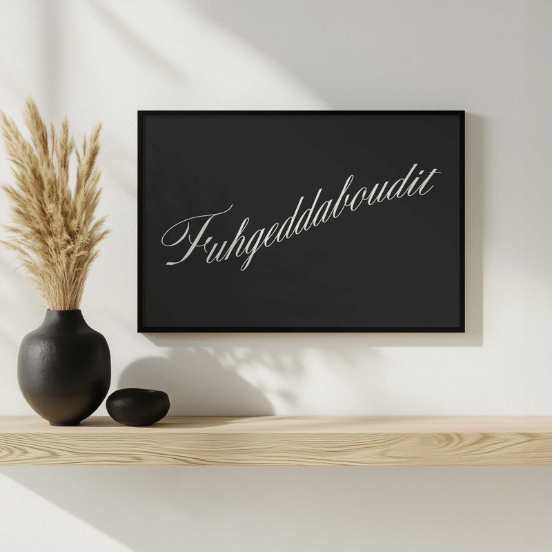 «Yonkers Fuhgeddaboudit» par Deny Designs, reproduction d'art, 30 x 40, Argent argent, Impression encadrée
