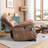 41.3" Wide Extra Large Faux Leather Upholstered Modern Power Lift Reclining Heated Vibration Massage-28820632