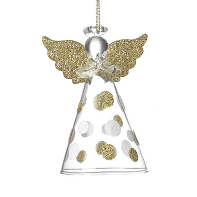 8cm Glass Hanging Figurine Ornament
