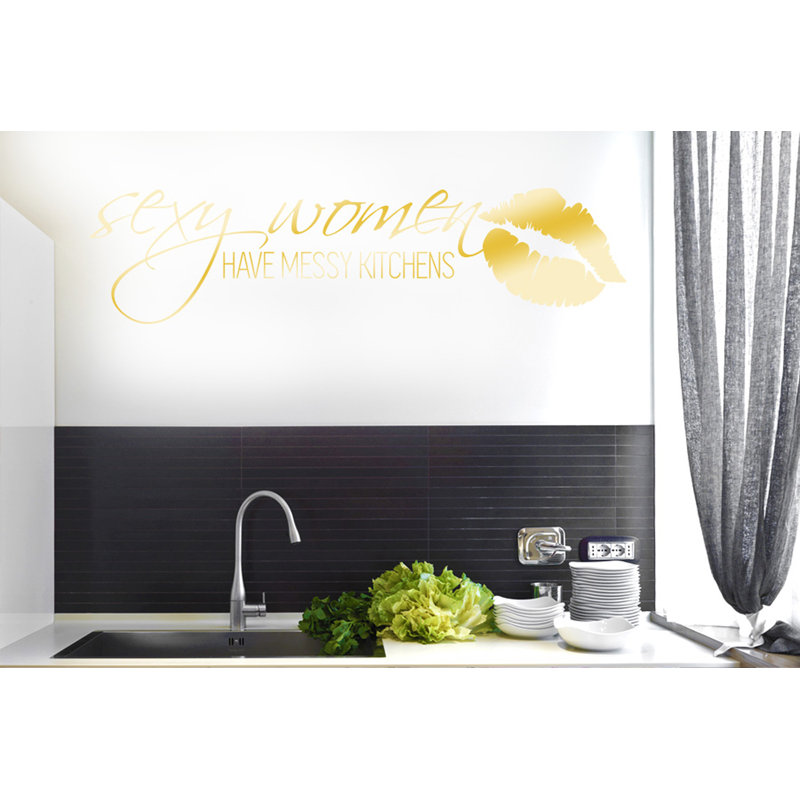 Wall Decal, Shiny Gold