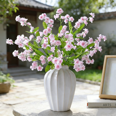Set Of 6 Forget-Me-Not Artificial Flowers Silky Fake Flowers Bouquet Tables And Photography Props, A3