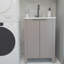 Meuble-lavabo avec portes et comptoir en résine Freestand-769013142