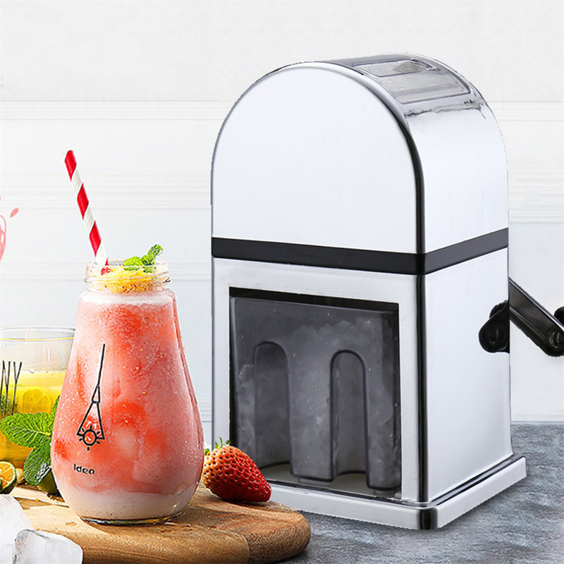 Broyeur à glace en acier inoxydable à manivelle Frong