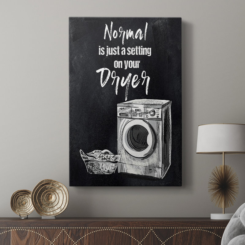La normale n'est qu'un décor - Cavas de galerie sur mesure, H 18 po x l 12 po