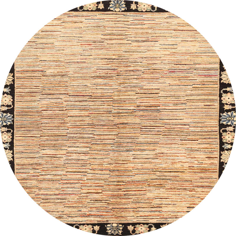 Abstract Indoor Rug, Round 5'