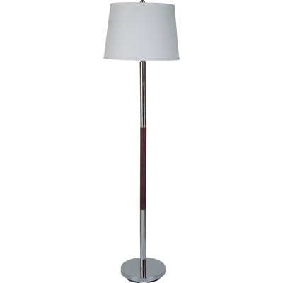 Wick St Lawrence 64'' Chrome Traditional Floor Lamp