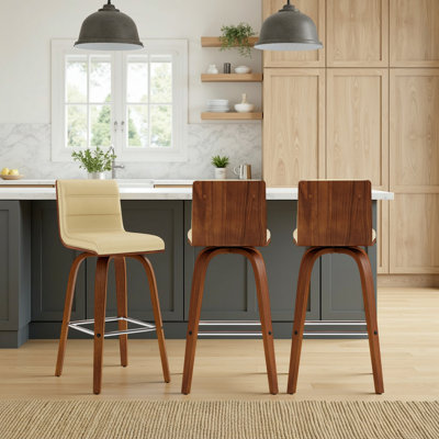 Tabouret de bar pivotant à hauteur de comptoir ou à hauteur Vienna Vienna