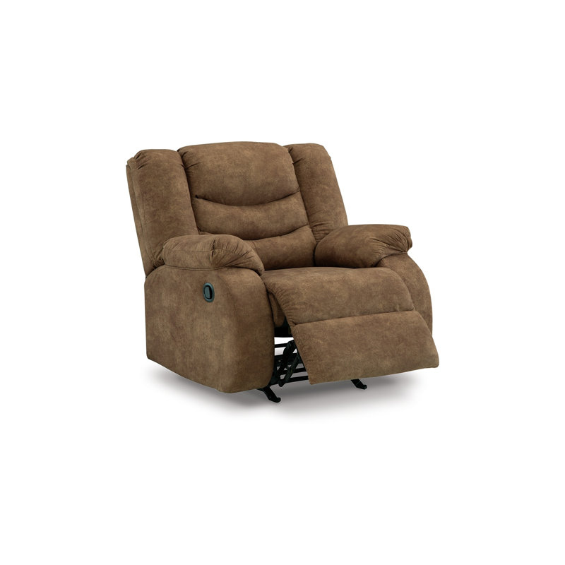 Fauteuil inclinable Santro, Similicuir brun