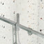 Porte de douche de 56 à 60 po x H 71 po, verre trempé de 1/4 po, pivotant, réversible, fermeture magnétique, conception de fuite, style, installation facile, fermeture, fuite