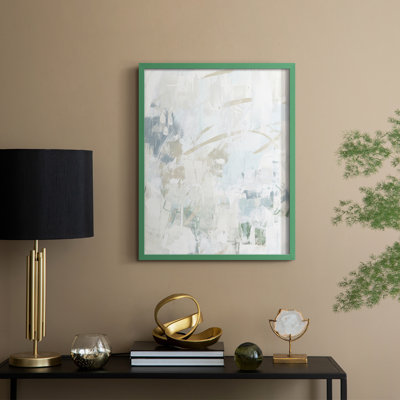 Impasto Poem IV, reproduction encadrée - bois massif