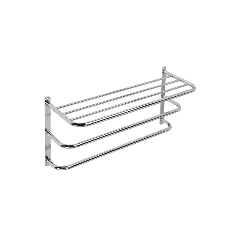Chrome Plated Mild Steel Wall Mounted Towel Rack