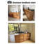 Light Luxury Style Large Capacity Rubberwood Sideboard