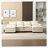 Odas 110.63'' Modular Sofa-1248784162