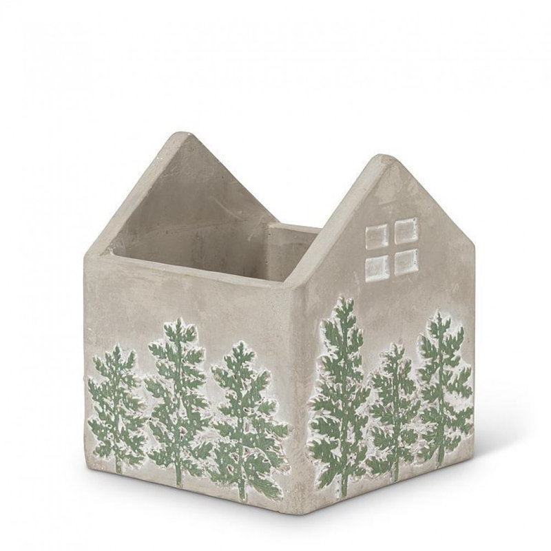Jardinière basse avec arbres