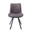 Ensemble de 2 chaises de salle à manger Corrigan Studio® Vue, microfibre et pieds en métal-1197424518