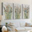 Patch of Wildflowers I - Toile tendue avec châssis sur mesure - 3 pièces-71748006