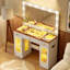 Meuble-lavabo de 43,3 po avec grand miroir et ampoules Hollywood