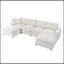 Chenille recouverte de 2 repose-pieds mobiles et 1 coussin décoratif-582436232