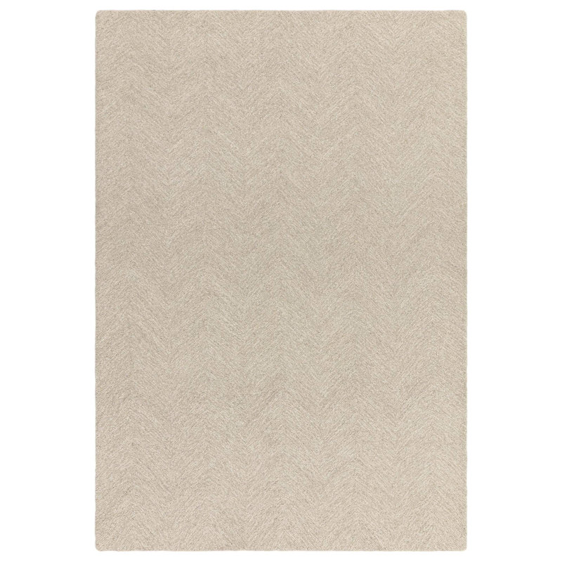 Charnita Chevron / Zig Zag Wool Hand Tufted Area Rug, Rectangle 200 x 290 cm