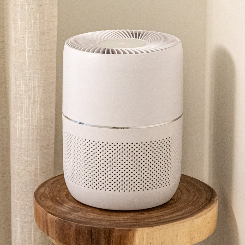 Oval White H13 HEPA Smart Desk Air Purifier