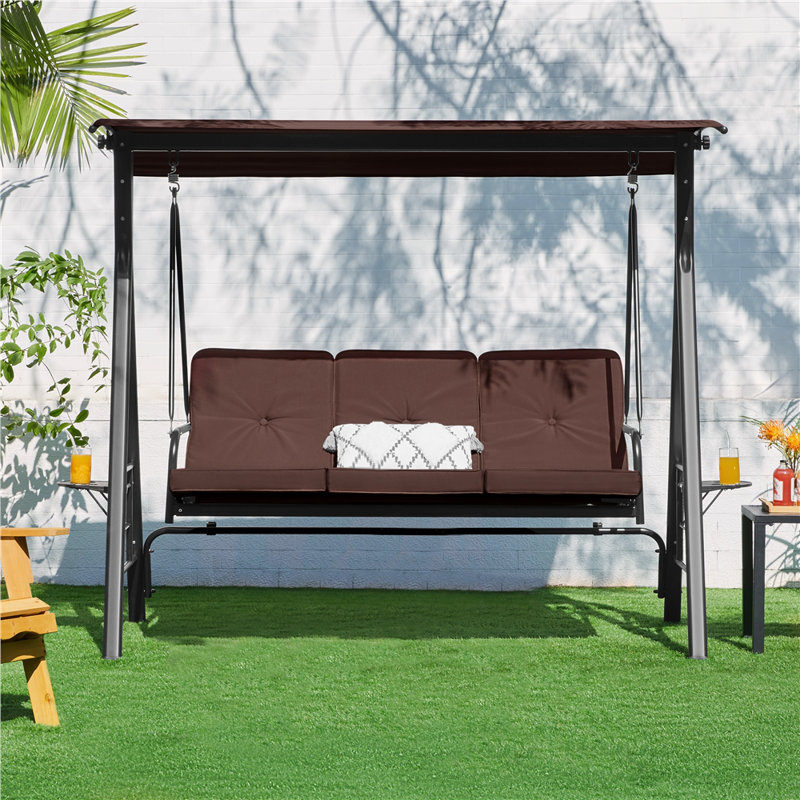 3 Person Porch Swing with Canopy