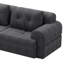 Canapé modulaire surdimensionné avec méridienne, structure entièrement en mousse, revêtement texturé tissé-2144356956