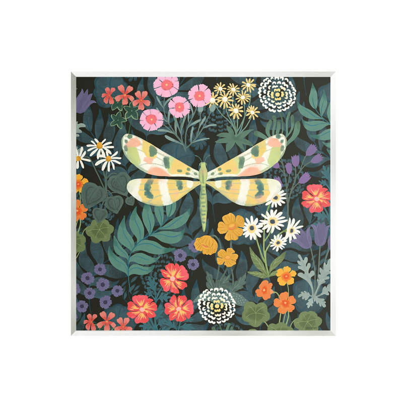 Motif de jardin et plaque murale libellule par Jennifer Brinley Levison Designs