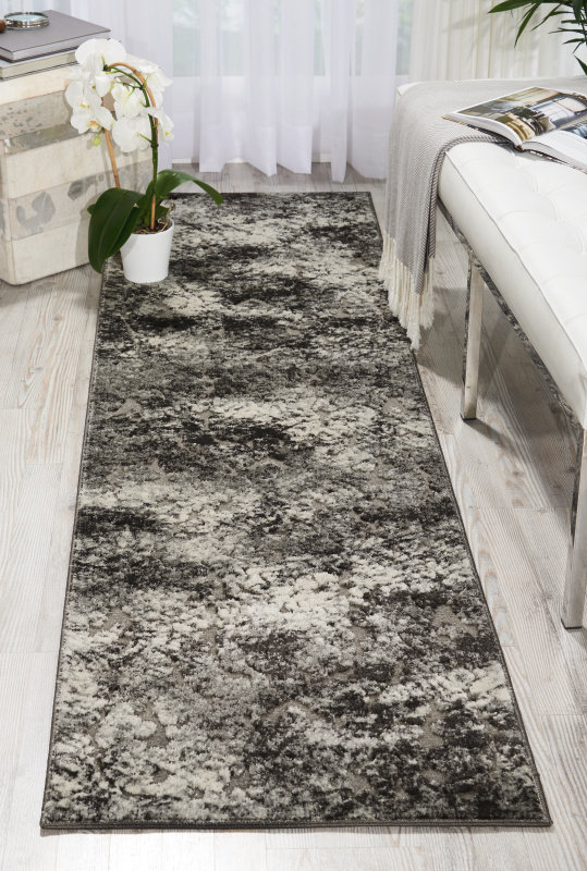 Collette Indoor Rug, Runner 2'2" x 7'6", Ivory/Brown