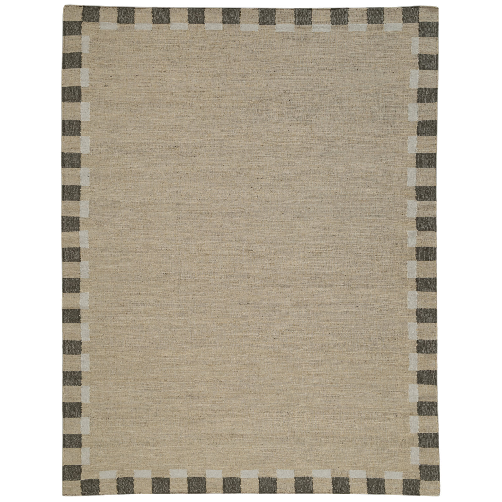 Heidi Checkered Flatweave Jute Rug, 3'x5', Green