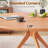 47.2" Solid Wood Round Dining Table with Intersecting X-Shaped Pedestal Base-1801710003
