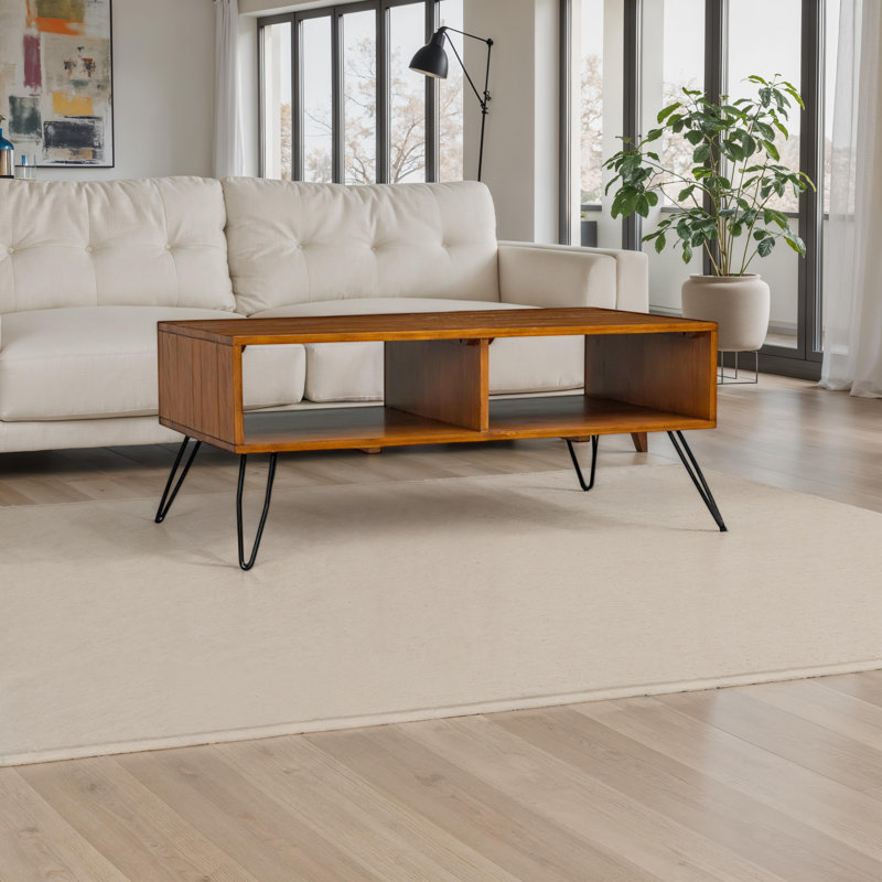 Table basse à 4 pieds avec rangement Jorgenson