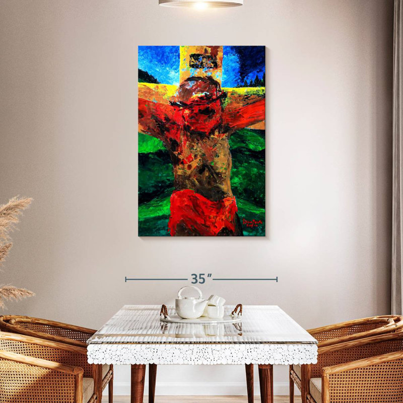 Avery Crucifixion It Is Finished, 45" H x 30" W