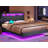 Ignacita Upholstered Metal Bookcase Bed-533713152-481430089