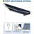 12'x10' Retractable Awning, Waterproof Patio Awning, Sun Shade Awning with Manual Crank Handle, Aluminum Frame, 280 g/㎡ Polyester Fabric, for Deck, Porch, Balcony-126125238