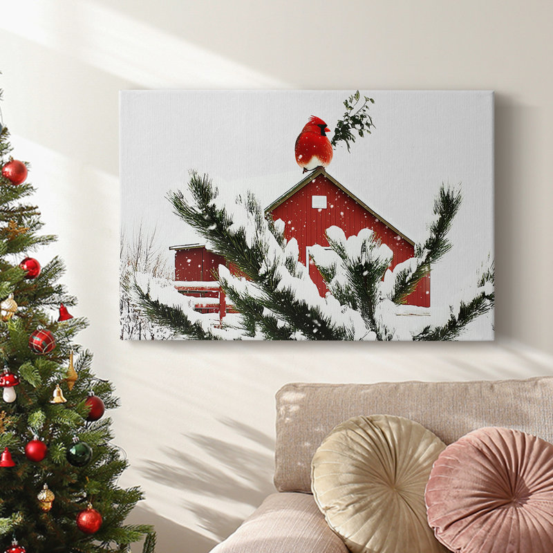 Christmas Holiday Arts - Toile tendue avec châssis XMA171573, H 18 po x l 27 po