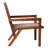 Coastal Solid Wood And Rattan Outdoor Accent Chair-1384768585