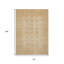 Tapis intérieur lavable 10 pi x 14 pi à motif floral rouille