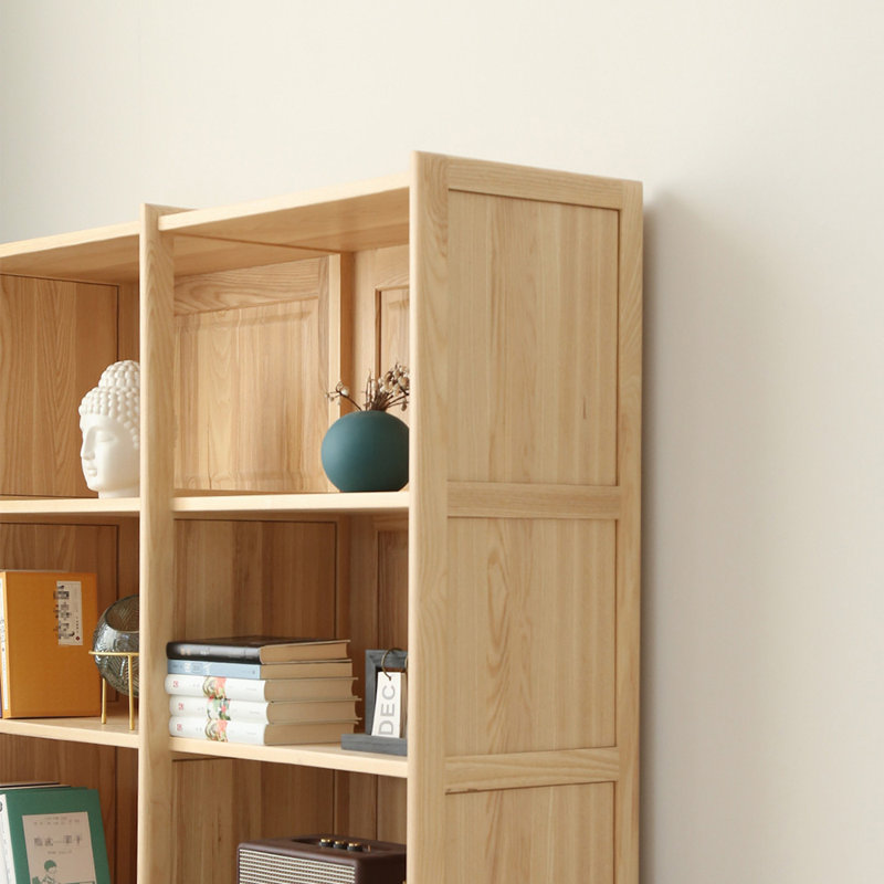 Classic solid wood storage bookcase