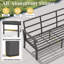 Ensemble de conversation de patio en aluminium 7 pièces, mobilier d'extérieur en métal avec canapé 3 places, chaises pivotantes à bascule, repose-pieds et table basse, coussins épaissis de 5 po pour la cour arrière, près de la piscine-382681100-382681101