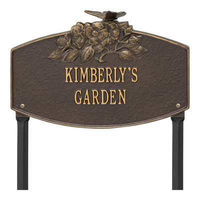 Butterfly Blossom Personalized Garden Sign