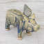 Figurine de porc volant en céramique Rami