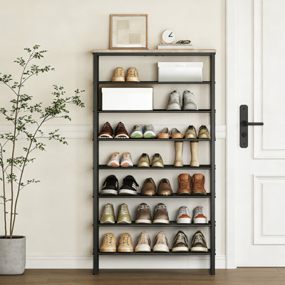 Range-chaussures de grande capacité de style industriel