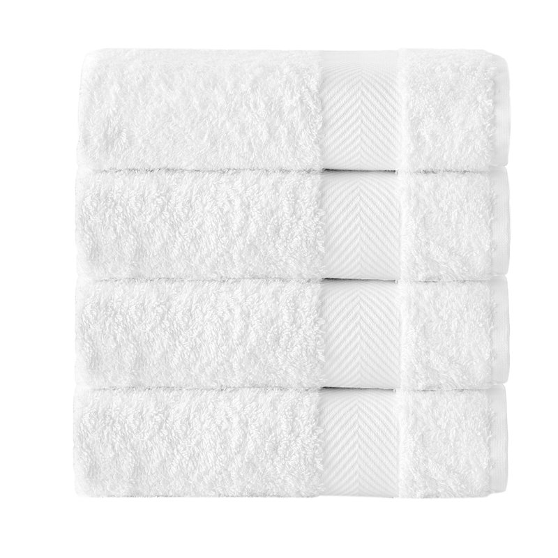 Ensemble de serviettes de bain en coton turc 4 pièces Pinheiro