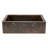 33" Hammered Copper Apron Front Single Basin Kitchen Sink w/ Scroll Design