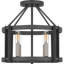 Plafonnier semi-encastré en cage 16 po Clearbrook